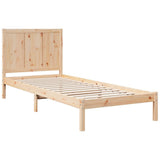 Extra Long Bed Frame without Mattress 100x220 cm Solid Wood 3309255