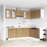 11 Piece Kitchen Cabinet Set Lyon" Artisan Oak Engineered Wood 3328576