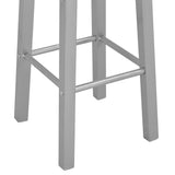 Bar Stools 2 pcs Silver MDF 284410