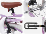 Kids Bike 12 Inches for 2-4 Years Old Purple 42009547