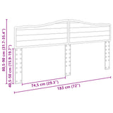 Headboard Concrete Grey Engineered wood 888631