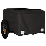 Bike Trailer Black and Green 30 kg Iron 94081