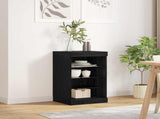 LED Sideboard Black Oak 41 x 37 x 67 cm Engineered Wood 863053