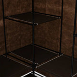 Corner Wardrobe Brown 130x87x169 cm 282450