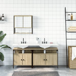 ZNTS 3 Piece Bathroom Furniture Set Sonoma Oak Engineered Wood 3214666