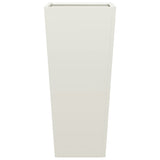 ZNTS Garden Planter White 35x35x75 cm Steel 851082