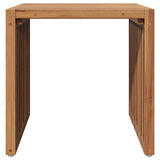 Garden Side Table Brown 45 x 42.5 x 45 cm Solid Teak Wood 42006352