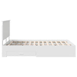 Bed Frame with Headboard White 160 x 200 cm Engineered Wood 3409624