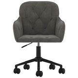 Dining Chair 2 pcs Dark Grey 55 x 59.5 x 77 cm Velvet 3415417