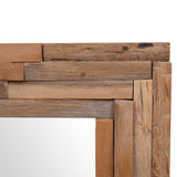 244564 Decorative Mirror Teak 120x60 cm Rectangular