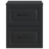 Wall-Mounted Bedside Cabinet Black 34.5 x 33 x 40 cm 899317