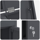 Parcel Drop Box with Door Anthracite 44.5 x 29 x 110.5 cm Steel 874928