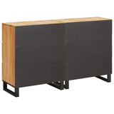 Sideboard 2 pcs Brown 60 x 33 x 75 cm Solid Mango Wood 3310058