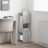 Corner Cabinet Grey Sonoma 30.5x30x95cm Engineered Wood 889834