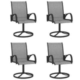 Dining Set Anthracite Grey Textilene and Powder-Coated Steel 3060282