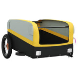 Bike Trailer Black and Yellow 30 kg Iron 94036