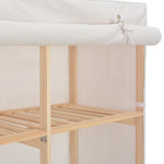 Wardrobe White 200x40x170 cm Fabric 248200
