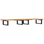 Basin Shelf Wall Mounted Steel and Solid Wood Acacia 3302733