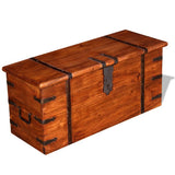 Two Piece Storage Chest Set Solid Wood 244050