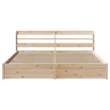 Bed Frame with Headboard without Mattress 180x200 cm Super King 3306742