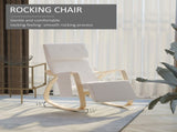 Rocking Lounge Chair Recliner Relaxation Lounging Relaxing Seat with Adjustable Footrest, Side T3398P328105