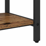 Coat Rack with Shelf Old Wood 75 x 34 x 184 cm Engineered wood 879957