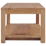 ZNTS Coffee Table 100x50x40 cm Solid Teak Wood 282849