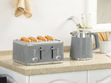 Electric Stainless Steel Kettle and Toaster Set, 3000W 1.7L UK Strix Thermostat Fast Boil Kettle w/ T3398P378836