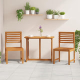 Garden Chair 2 pcs Brown 50 x 50 x 91cm Solid Acacia wood 4107154