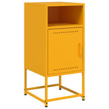 Bedside Cabinets 2 pcs Mustard Yellow 36x39x78 cm Steel 846573