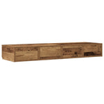ZNTS Bed Drawers Old Wood 120x36,5x16,5 cm Engineered Wood 866945