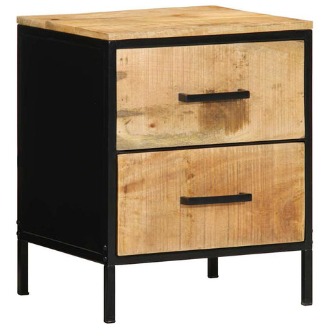 Bedside Cabinet with Drawer Brown and black 40 x 35 x 50 cm 4019637