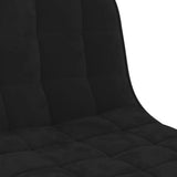 Bar Stools 2 pcs Black Velvet 333988