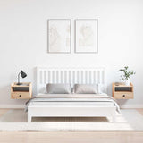Bedside Table 2 pcs Brown 38 x 36 x 29.5 cm Solid pine wood 873512