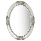 ZNTS Wall Mirror Baroque Style 50x70 cm Silver 320354