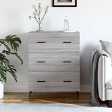 Sideboard Grey Sonoma 69.5x34x90 cm Engineered Wood 827874