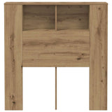 Headboard Cabinet Artisan Oak 100x18.5x102.5 cm Engineered Wood 856877