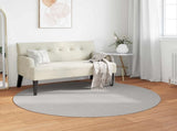 Area Rugs Round LUGO Cream and Grey 200 CM Polyester 42022725