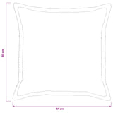 Cushion Cover 6 pcs HOUTEN Light Grey 55 x 55 cm Corduroy 920416