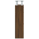 Shoe Cabinet Brown Oak 63x24x104 cm Engineered Wood 342569