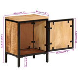 Bed Cabinet 40x30x52.5 cm Solid Rough Wood Mango 358503