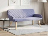 2 Seater Sofa with Solid Wood Legs 2-Seater Jeans Blue 42051042