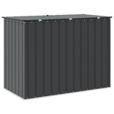 Garden Storage Box Black 151.5 x 82 x 110.5 cm Steel 42011283