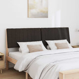Upholstered Headboard Black 200 cm Solid Pine Wood 879376