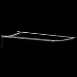 Awning Frame with LED Strip Lights White 600 x 350 cm Aluminium 313228