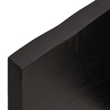 ZNTS Wall Shelf Dark Brown 180x40x cm Treated Solid Wood Oak 363838