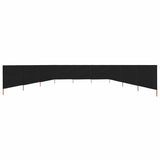 Wind Screen Black Non-woven fabric, Wood Extra Long Foldable 47202