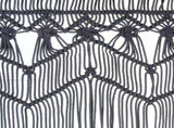 Macrame Curtain Anthracite 140x240 cm Cotton 323994