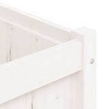 Garden Planter White 150x50x50 cm Solid Wood Pine 837485