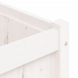 Garden Planter White 150x50x50 cm Solid Wood Pine 837485
